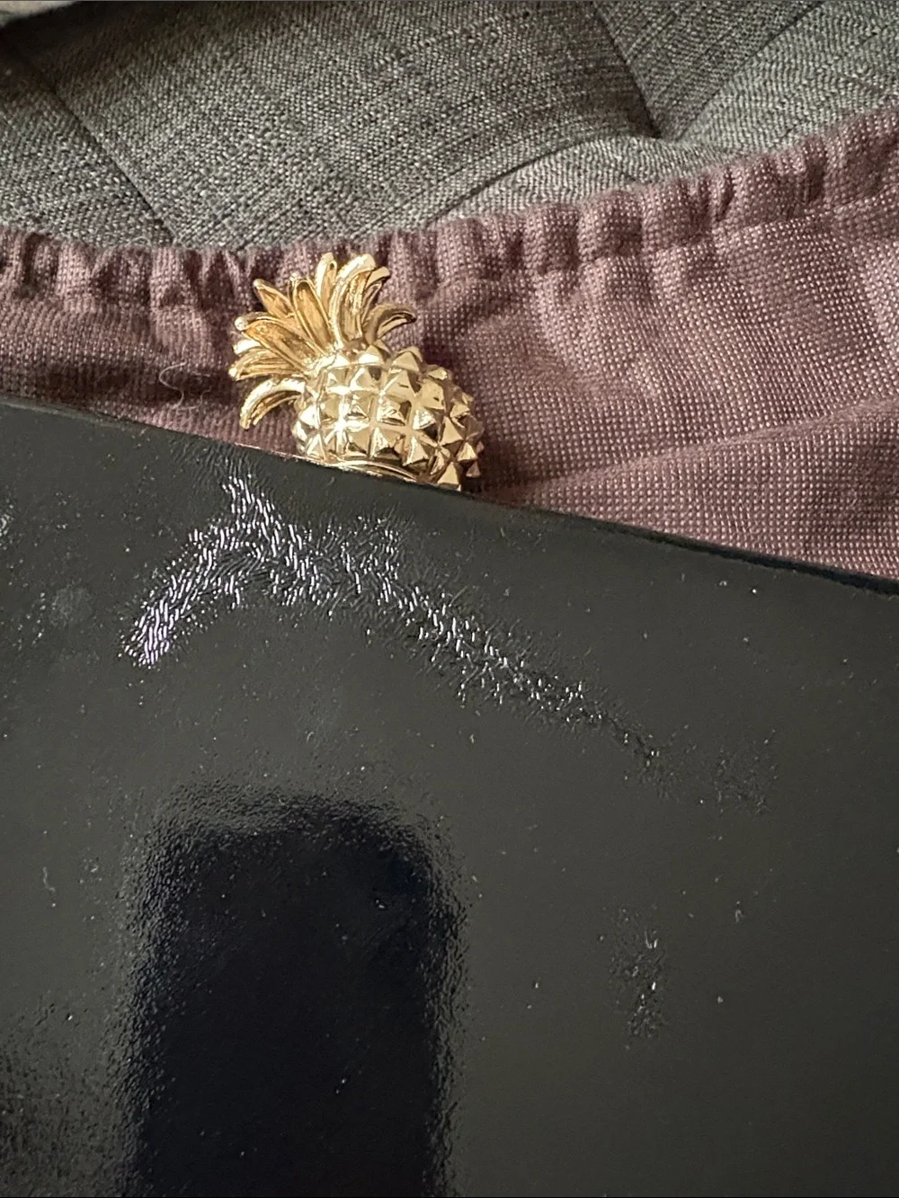 Vintage kate spade Tiki Bar Cocktail clutch with pineapple clasp